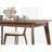 Chestnut Dining Table - Solid Wood, Rectangular Shape With Angled Legs For A Long-Lasting And Versatile Retro Stylish