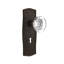 Prairie Plate with Decorative Keyhole and Round Clear Crystal Door Knob-1653359691