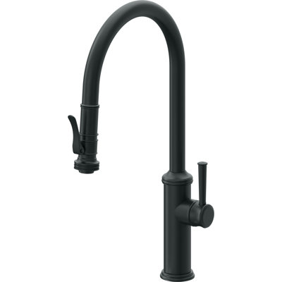 Davoli Pull-Down Kitchen Faucet with Squeeze Sprayer - High Arc Spout