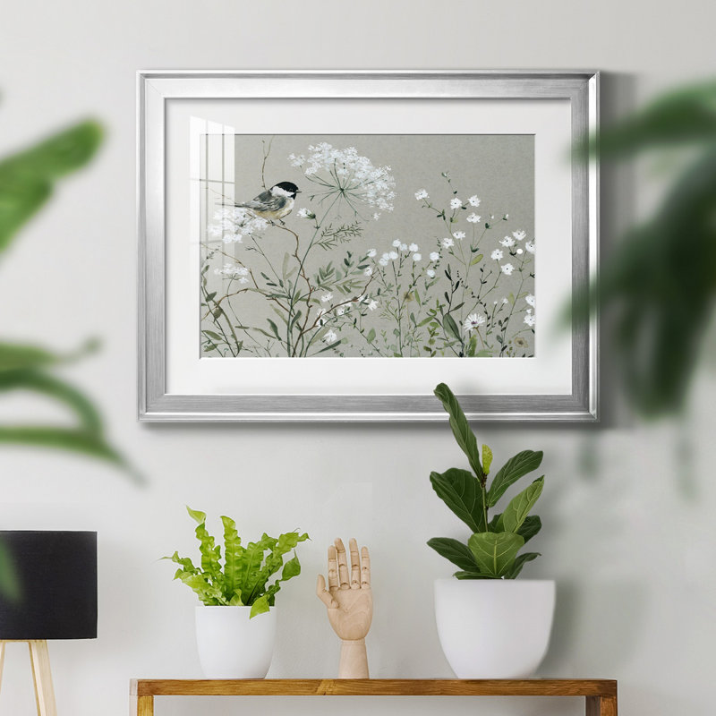 Bouquet de Grace Meadow I - cadre photo, H 30,5 po x l 42,5 po x P 1,5 po, Argent