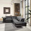 Canapé modulaire inclinable Zander - Polyuréthane noir