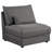 Black 5-Piece Modular Sectional Sofa