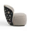 Fauteuil demi-tonneau pivotant Celeny