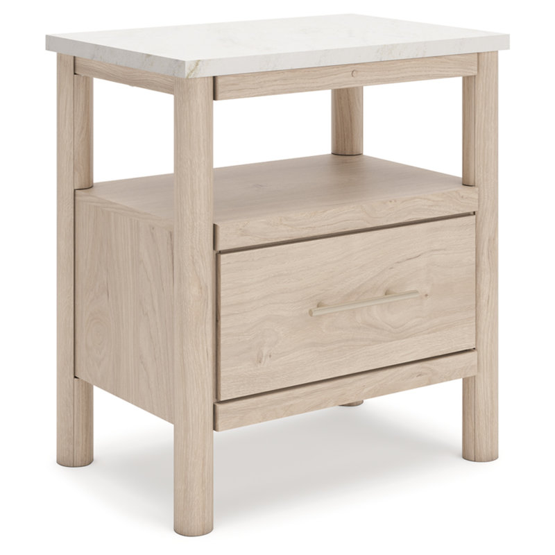 Brenli Nightstand, Beige