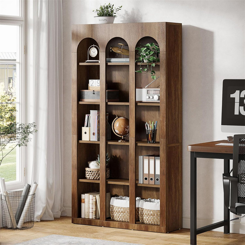 Bibliothèque rustique 70,87 "à 5 niveaux