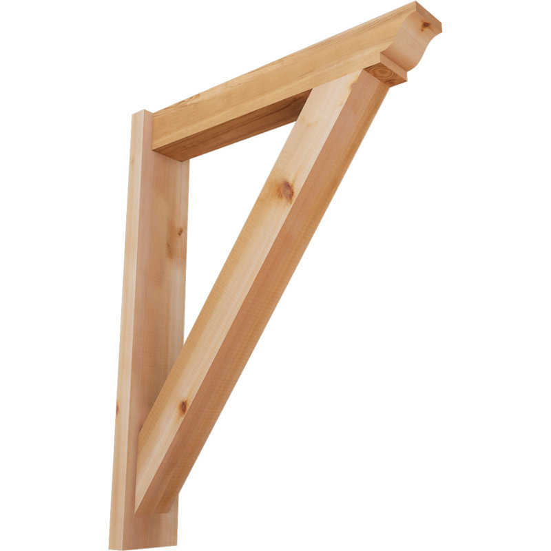 Persienne traditionnelle en bois rustique, P 28 po x H 36 po, Cèdre rouge de l'Ouest l 5 1/2 po (lisse)