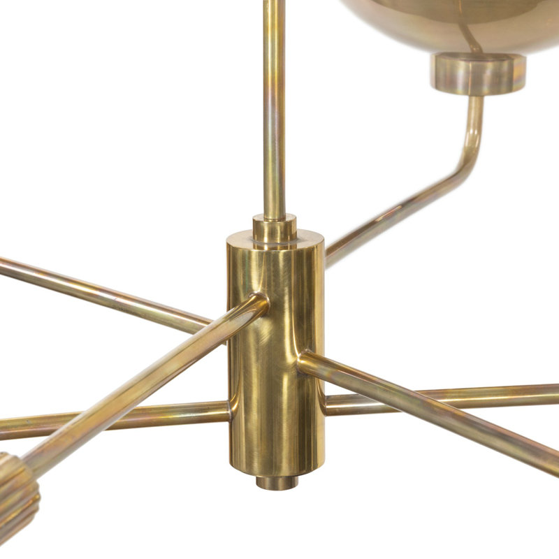 Lund Chandelier-Burnt Brass