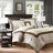 7 Piece Comforter Set Taupe/Brown