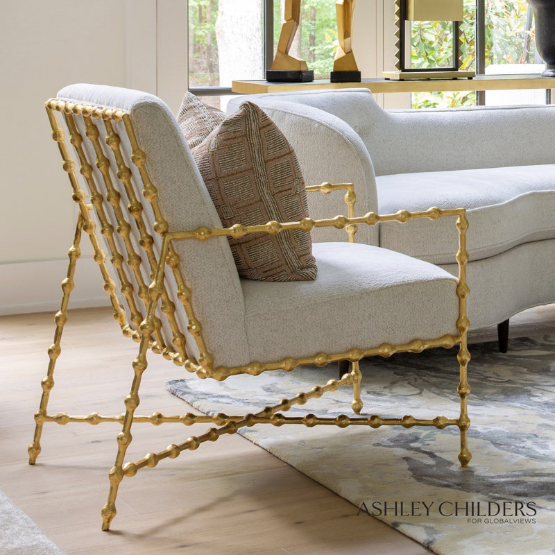 Elder Lounge Chair-Gold Leaf-Avoletta