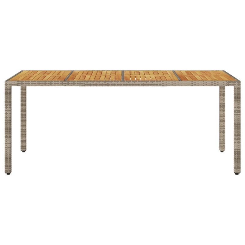 Kenmare Rectangular Outdoor Dining Table , 150cm cm W 90cm cm D, Grey, 75cm H x 190cm W x 90cm D
