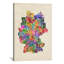 « text map of germany iii » par michael tompsett, impression sur toile tendue-1117393933-1179776514-1179776519