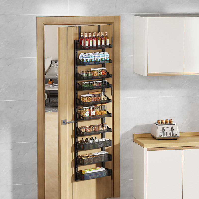 Cabinet Shelving Rack, Matte Black