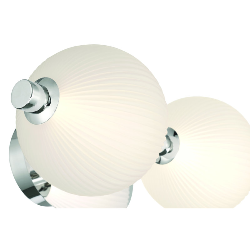 Meuble-lavabo 2 lumières Palmas en nickel