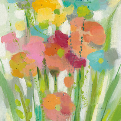 Longstem Bouquet II Square II by Silvia Vassileva - Wrapped Canvas Painting