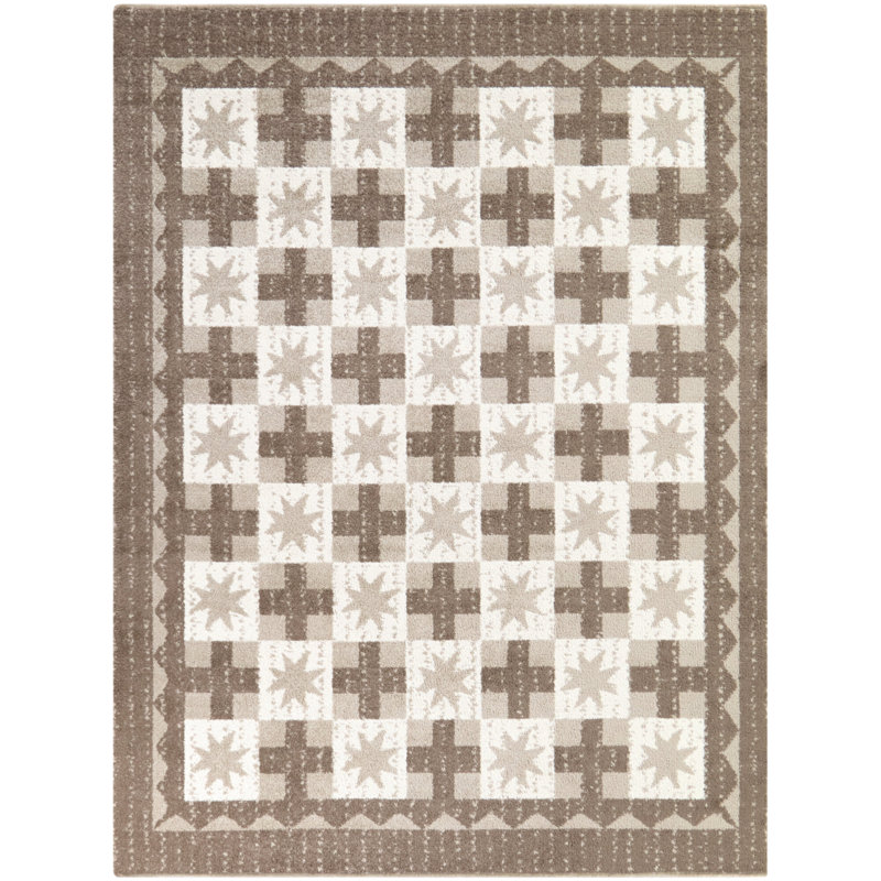 Tapis beige / crème Birgitte, 5 pi 3 po x 7 pi