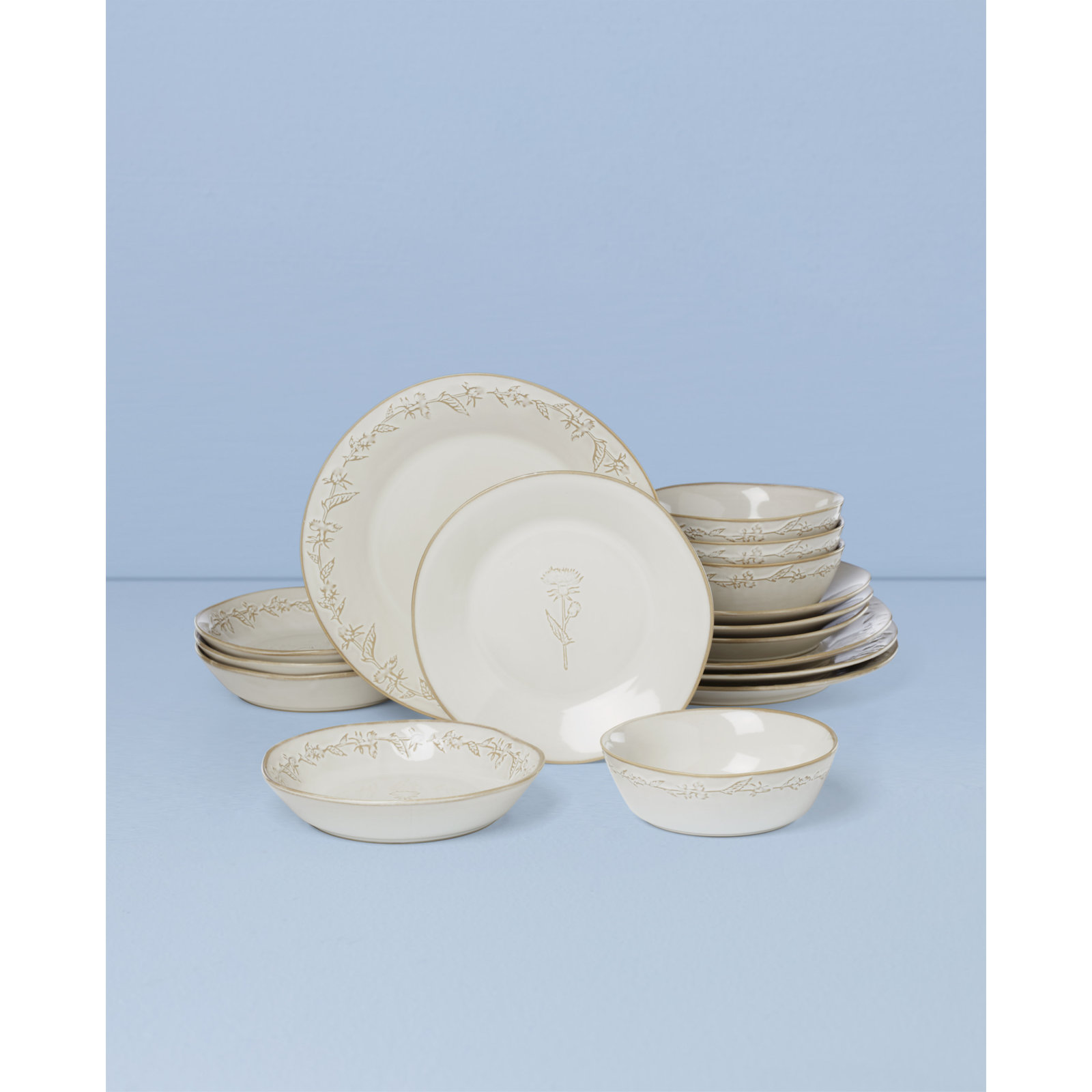Homespun 16 Piece Dinnerware Set