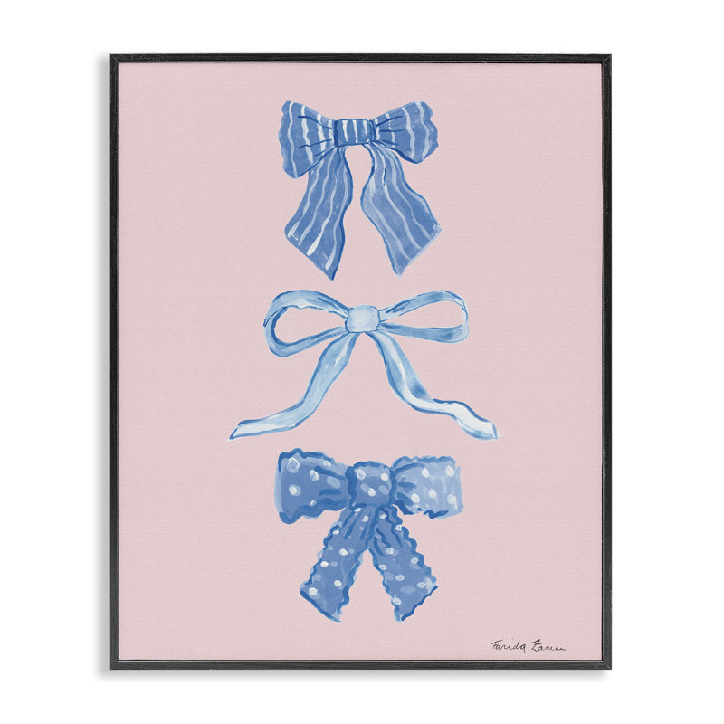 Joli arc bleu et rose, estampe numérique, design par Farida Zaman, H 14 po x l 11 po, Giclée encadrée noir minuit