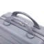 14 "/ 20" / 24 "/ 28" 4 pièces / ensemble dans un bagage à roulettes en PP, une valise de transport, une tringle en fer, une serrure à mot de passe à combinaison, un étui à cosmétiques de 14 po (gris clair)
