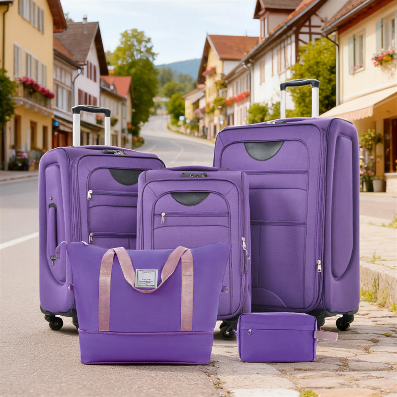 Ensemble de valise extensible 3 pièces avec sac de voyage et sac de voyage Softshell Softshell