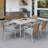 59.1"X35.4" Patio Tables With Umbrella Hole