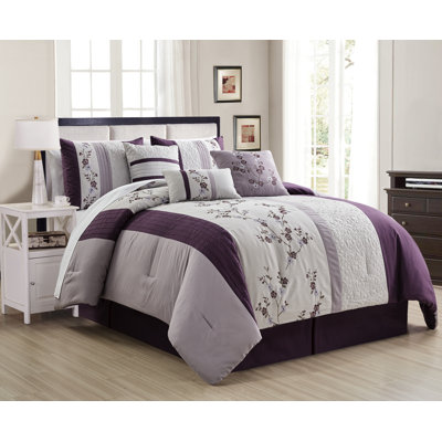 Polyester Standard Floral Comforter Set