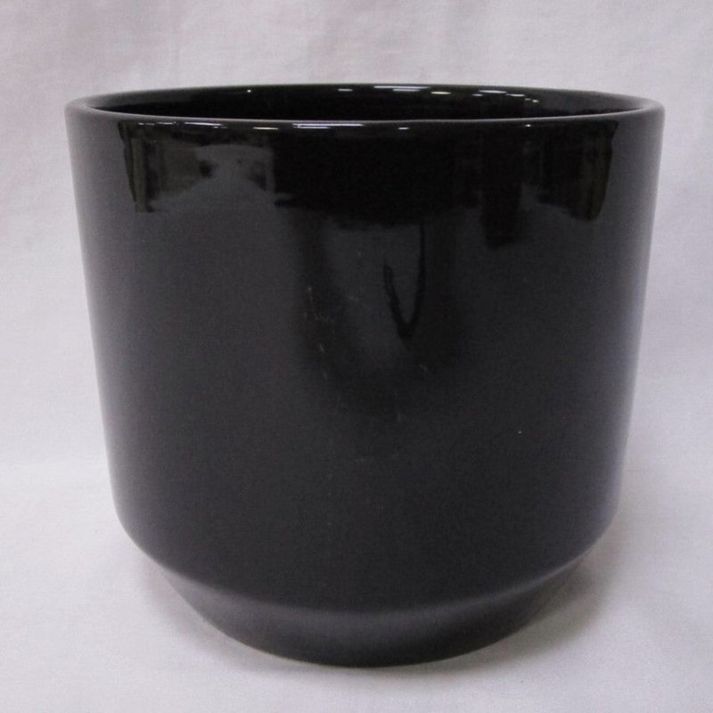 Glazed Planter, Black