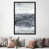 Toile avec cadre gris foncé