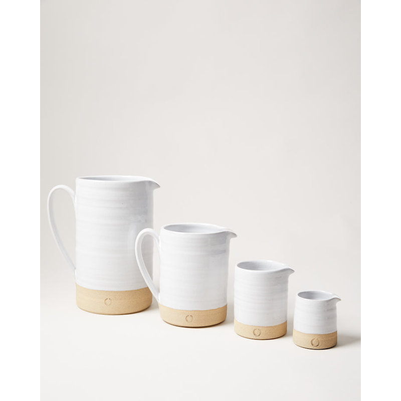 Silo Stoneware Pitcher, Medium: 4.25" X 6"; 32 OZ