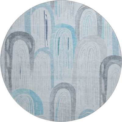 Premium Machine Washable Harjo AMF1588 Geometric Rug