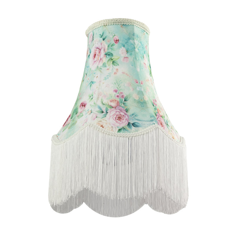 31cm H Velvet Empire Lamp Shade ( Screw On ) in Pink