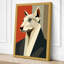 Geometric Wolf in Profile Modern - Wrapped Canvas-1964781009-1964781015