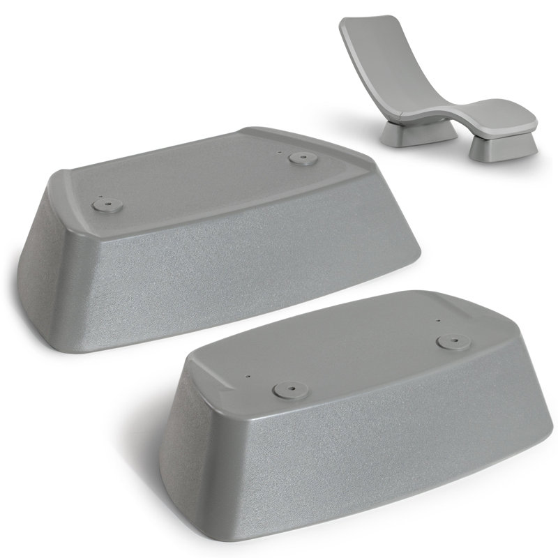  Weighted Riser Kit for Lounger Chair - Use In Pool or On Patio, Gray, Gray