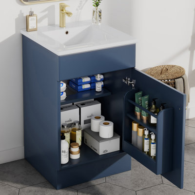 20" Bathroom Vanity With Drop-In Ceramic Sink