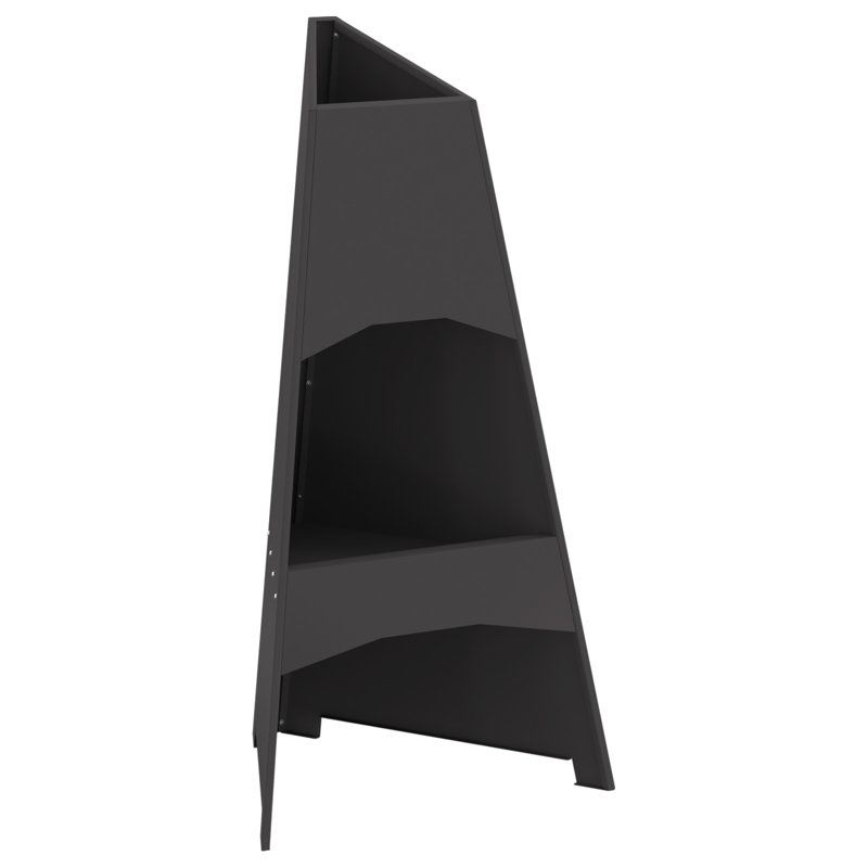 Modern Outdoor Fire Pit, Black