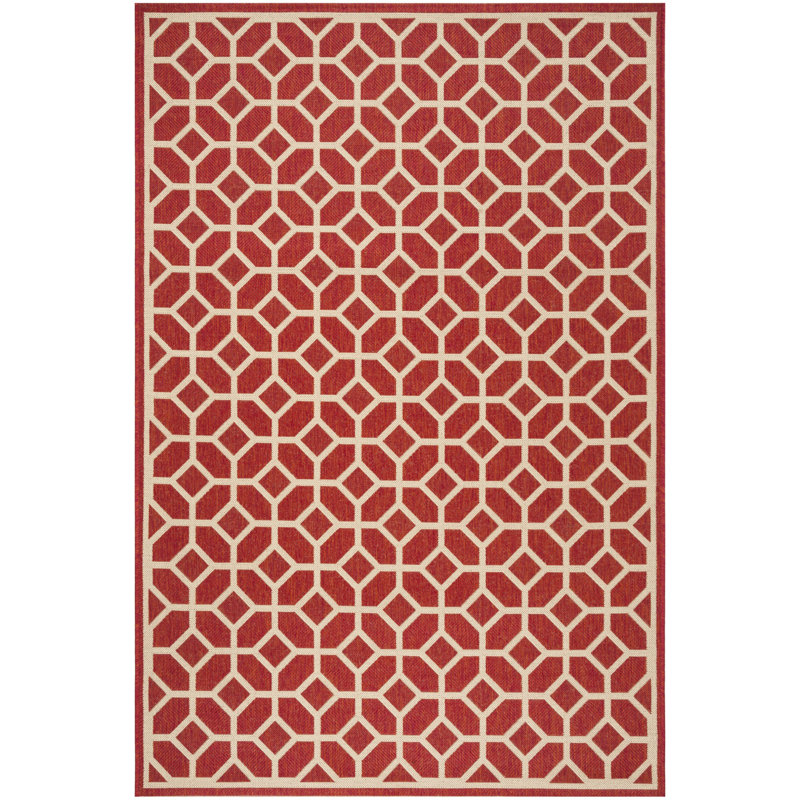 Acushnet Performance Geometric Indoor/Outdoor Area Rug, Rectangle 5'3" x 7'6"