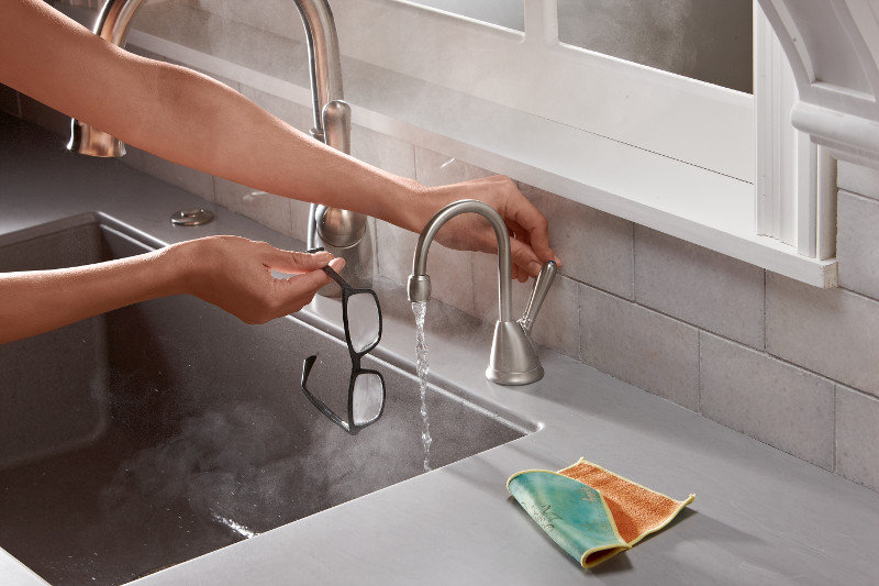 Hot & Cold Water Dispenser, Satin Nickel
