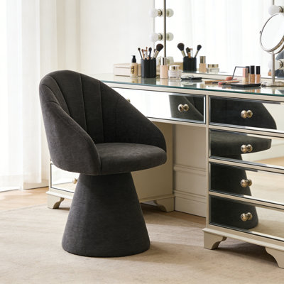 Fauteuil d'appoint pivotant en chenille