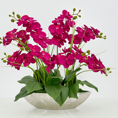 8 Stems Real Touch Phalaenopsis Orchid Arrangement