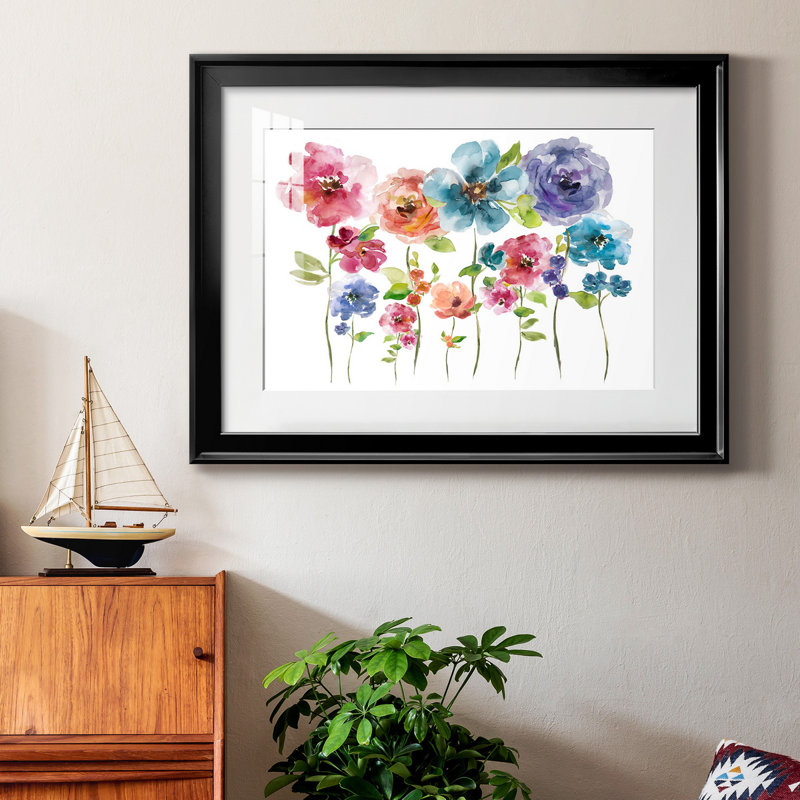Belle Boutique Arrangement - peinture encadrée, H 30,5 po x l 42,5 po x P 1,5 po, Papier avec cadre noir