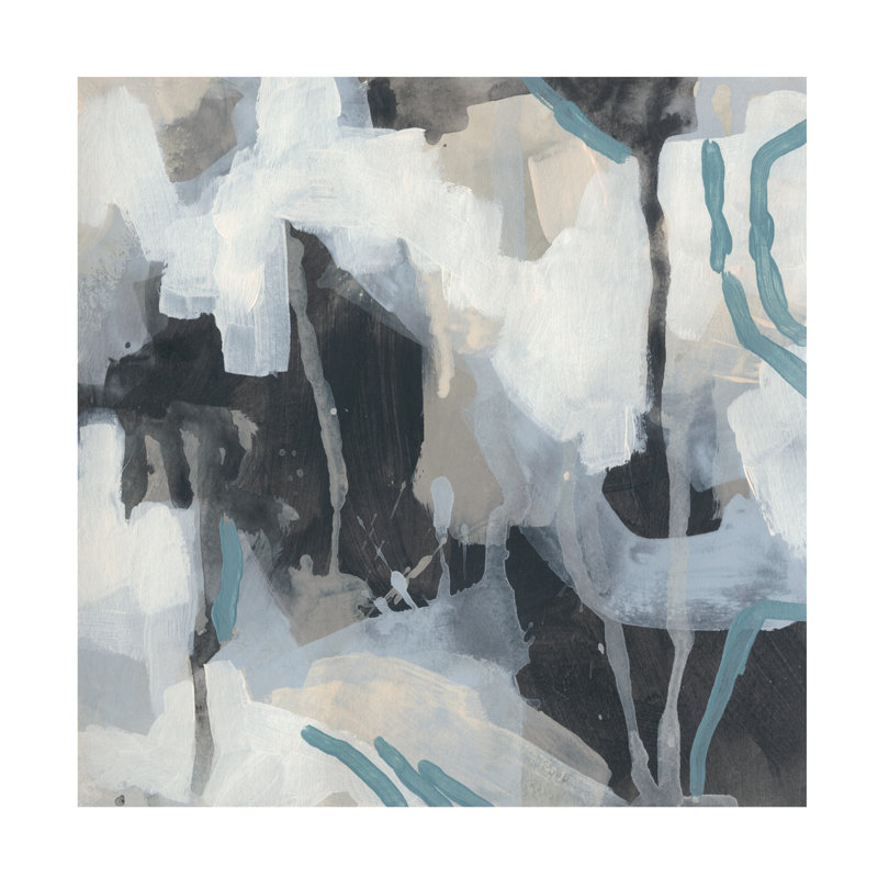 June Erica Vess Abstract Blue and Gray Canvas Art