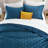 Reversible Diamond Embossed Bedspread Set – Geometric Quilt With Shams-126503870-126503869