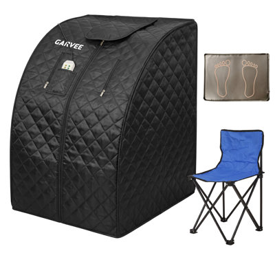 Sauna infrarouge, mini tente de sauna avec chaise pliante