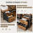 75" L-Shaped Computer Desk Desk with Hutch and Power Outlets, Corner Desk with Monitor Stand and Storage-442495145