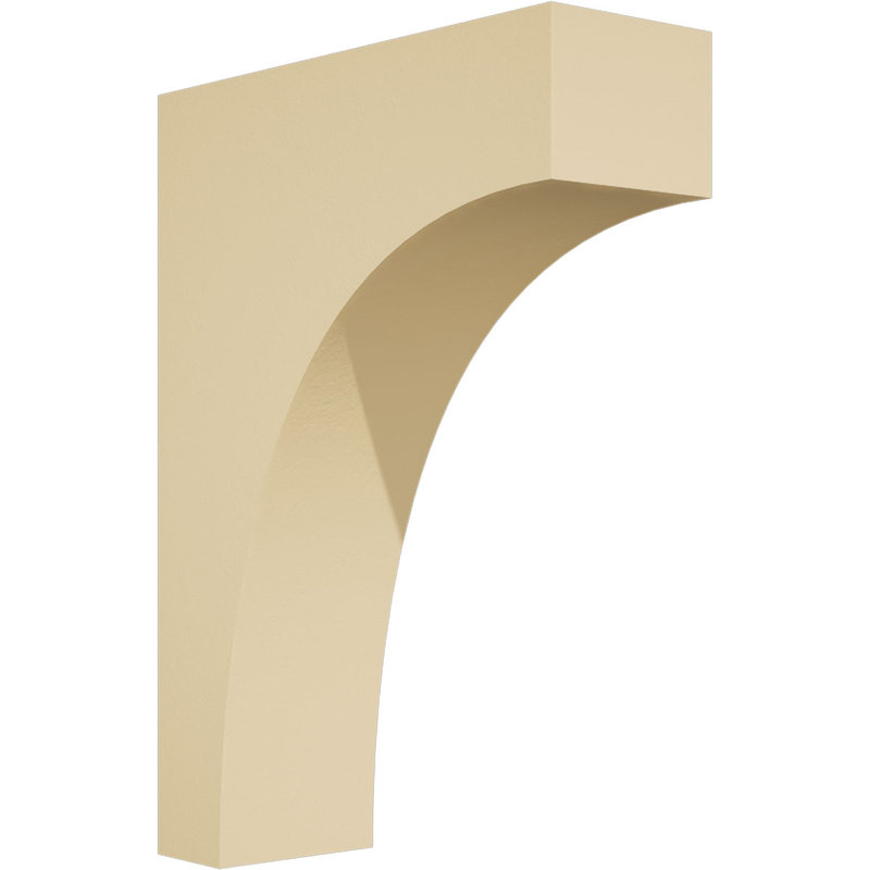 4"W X 12"D X 16"H Huntington Signature Urethane Corbel, Primed Tan, 16" H x 4" W x 12" D