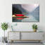 Mountain Lake Kayak sur toile-637578256