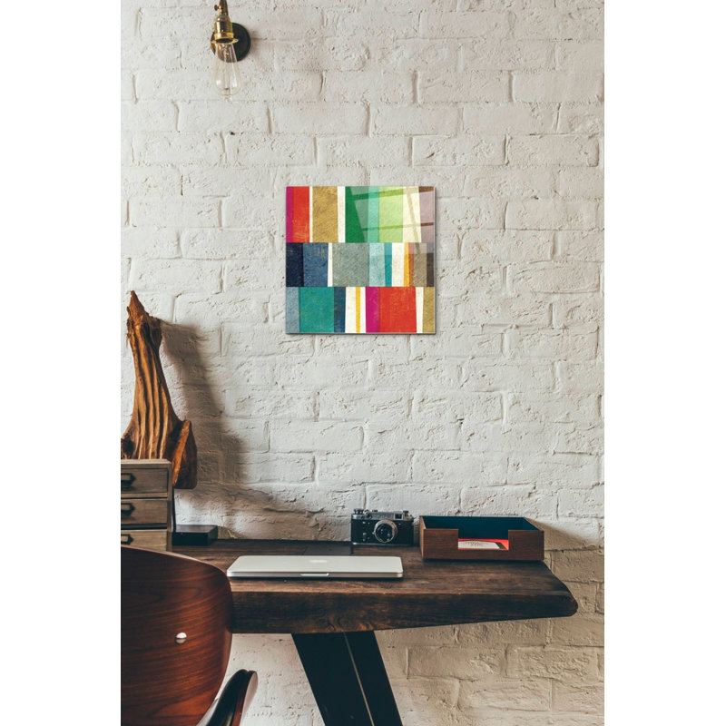 «Colorful Abstract» par Michael Mullan, art mural en verre acrylique