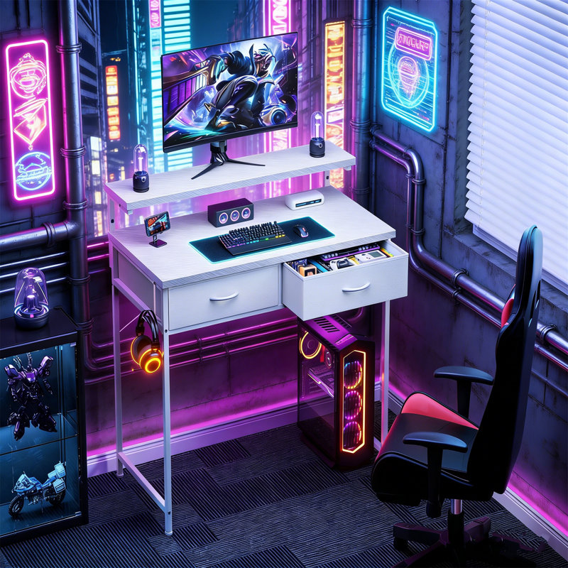 Computer Desk, White