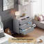 Commode de rangement cannelée 3 tiroirs-1287227566