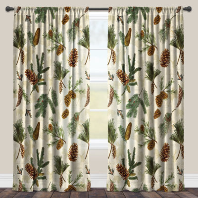 Pinecone Sheer Curtain Single Panel