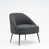 100 % polyester gris foncé est en rupture de stock